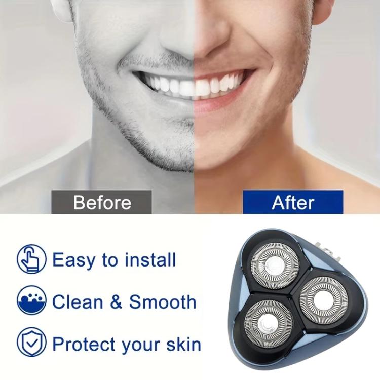 For FLYCO FR8 All Series 3 Blade 3 Net Shaving Razor Blade Head Accessories Replacement Parts - free shipping - PMc TechLife - Order now!