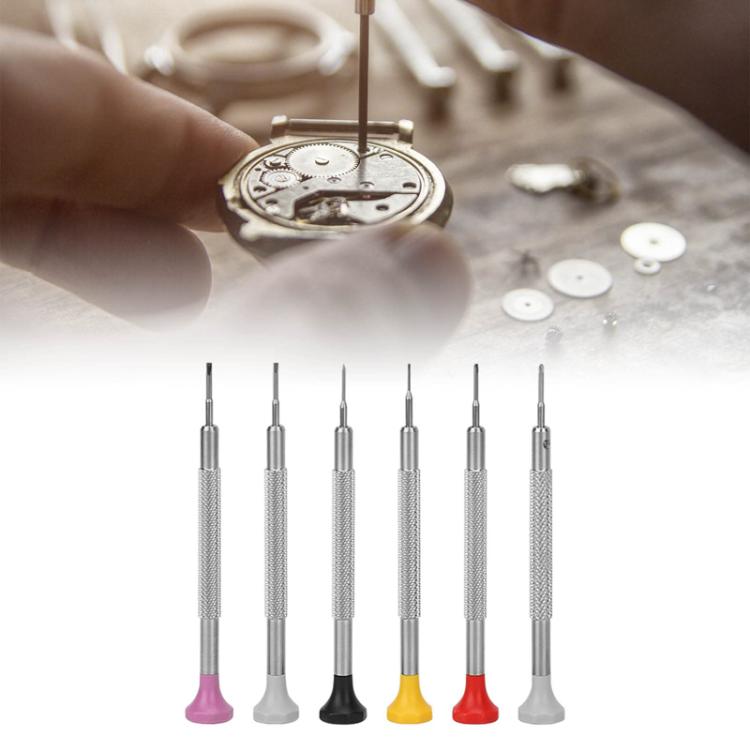 6pcs / Set 0.8-1.8mm Flat Type Screwdriver Watch Repairing Driver Tool - free shipping - PMC TechLife - Order now!