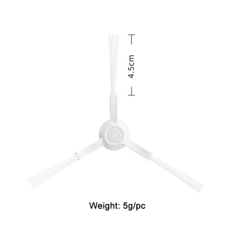 3pairs Side Brushes For Xiaomi C103 / E10 / B112 / 3C Sweeping and Mopping Robot Accessories - For Xiaomi Accessories by PMc TechLife | Online Shopping South Africa | PMc TechLife | Buy Now Pay Later Mobicred