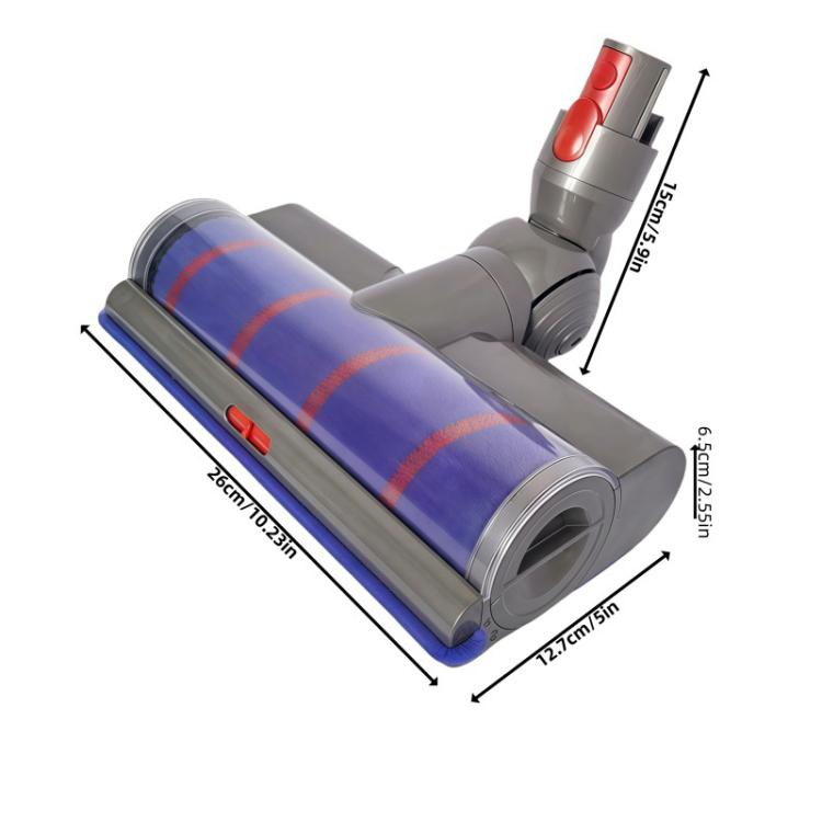 Adjustable Suction Floor Brush for Dyson V7 / V8 / V10 / V11 / V15 / G5 Vacuum Cleaners, Spec: Direct Drive Bristle Roller - For Dyson Accessories by PMc TechLife | Online Shopping South Africa | PMc TechLife | Buy Now Pay Later Mobicred