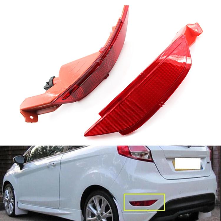 For Ford Fiesta 2009-2015 Hatchback Rear Bumper Fog Lights Tail Lamp Reflector OE 8A6115500AB, Style: Gray Left - free shipping - PMc TechLife - Order now!