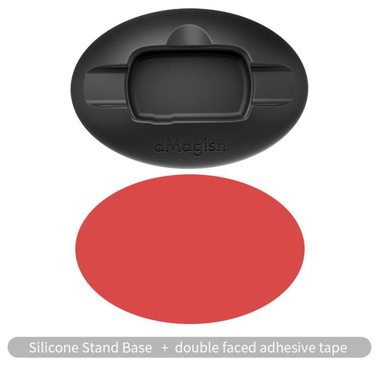 For Insta360 X5 / X4 aMagisn Silicone Base Desktop Stand Car Dashboard Holder(Black) - free shipping - PMC TechLife - Order now!