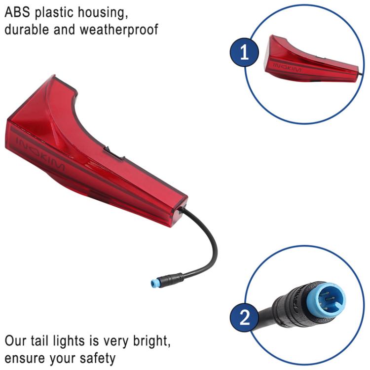 X1666 For INOKIM OXO OX Electrical Scooter LED Tail Decorative Light Safety Warning Lamp Replacement Parts - free shipping - PMc TechLife - Order now!