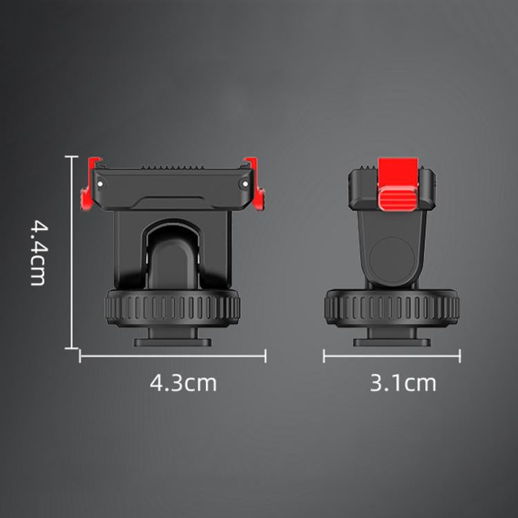 For Osmo Action 3 / 4 / 5 Pro Flymile AC5003 Magnetic Head Quick Release Base(Black) - free shipping - PMC TechLife - Order now!