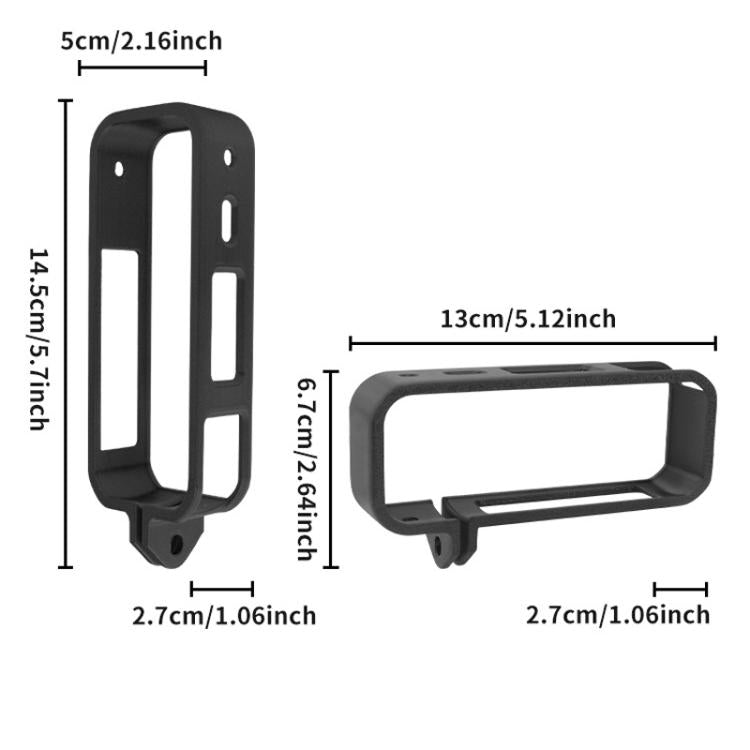 For Insta360 X5 360 Camera CQT Expandable Protective Cage Shockproof Case Horizontal Orange - free shipping - PMC TechLife - Order now!