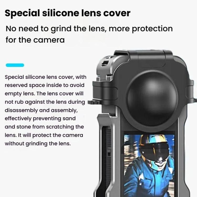 For Insta360 X5 HEPAIL AC-81 Metal Rabbit Cage Extended Protective Frame - free shipping - PMC TechLife - Order now!