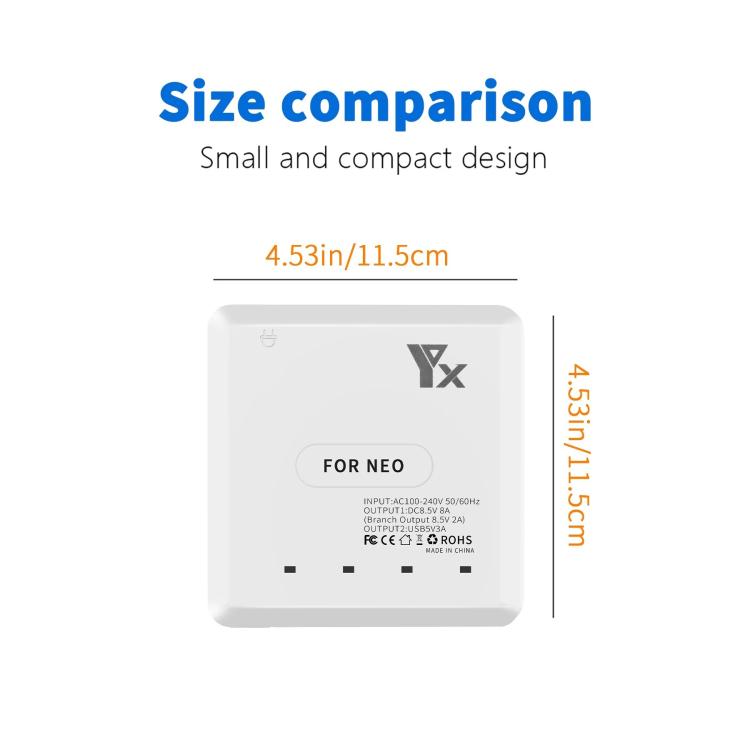 For DJI Neo Drone YX 4-port Battery Charger Charging Hub US Plug - free shipping - PMC TechLife - Order now!
