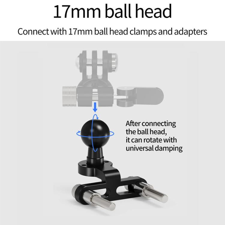 17mm Ball Head Bicycle Stem Camera Mount Cycling Front Light Bracket For Shooting - free shipping - PMC TechLife - Order now!