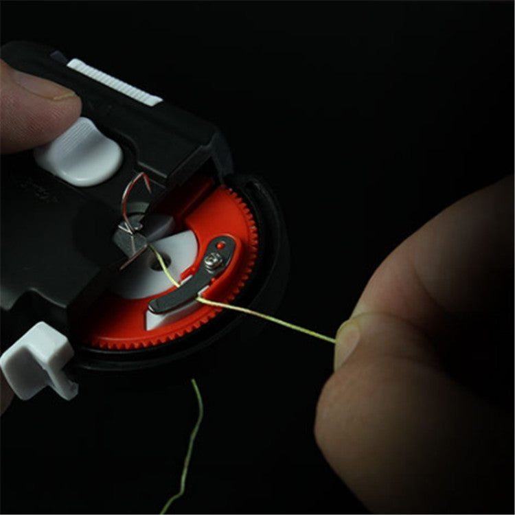 LINHU Automatic Hooking Device Multifunctional Hooking Device Electric Knotting Device, Style:Long Handle(Black) - Fishing Hooks by PMC TechLife | Online Shopping South Africa | PMC TechLife