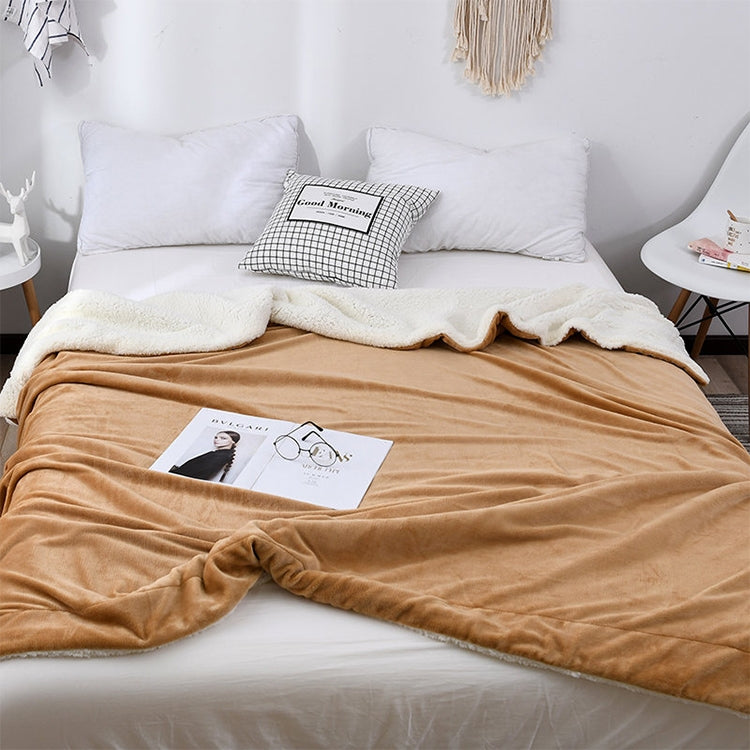 Winter Sofa Blanket Double Thick Cashmere Coral Fleece Ofice Nap Blanket, Size:1.5x2m(Silver Grey) - Bedding by PMC TechLife | Online Shopping South Africa | PMC TechLife