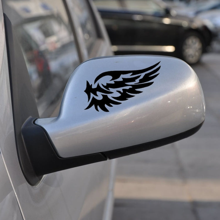 5 PCS Guardian Angel Wings Lovely Reflective Car Stickers Fashion Car Rearview Mirror Decal (Black) - Decorative Sticker by PMC TechLife | Online Shopping South Africa | PMC TechLife