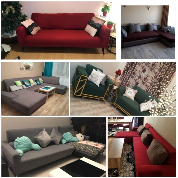 Sofa All-inclusive Universal Set Sofa Full Cover Add One Piece of Pillow Case, Size:Three Seater(190-230cm)(Dark Blue) - free shipping - PMC TechLife - Order now!