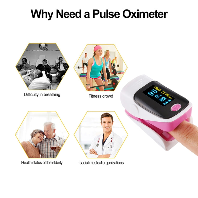 AB-80 Precision Finger Pulse Oximeter Blood Oxygen Monitor(Blue) - free shipping - PMC TechLife - Order now!