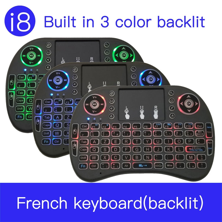 Support Language: French i8 Air Mouse Wireless Backlit Keyboard with Touchpad for Android TV Box & Smart TV & PC Tablet & Xbox360 & PS3 & HTPC/IPTV - MINI PC Accessories & Gadgets by PMC TechLife | Online Shopping South Africa | PMC TechLife | Buy Now Pay Later Mobicred