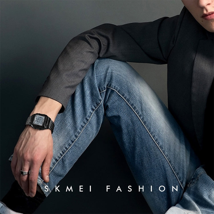 SKMEI 1381 Multifunctional Men Outdoor Business Sport Noctilucent Waterproof Digital Wrist Watch(Black) - free shipping - PMC TechLife - Order now!