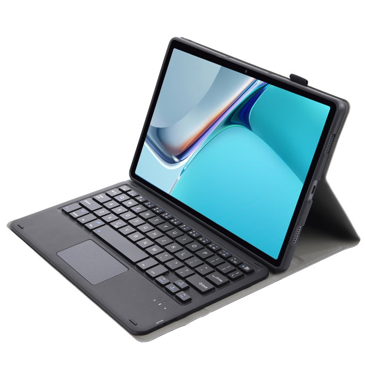 AW11-A Detachable Lambskin Texture Ultra-thin TPU Bluetooth Keyboard Leather Tablet Case with Touchpad & Stand For Huawei MatePad 11 2021(Black) - free shipping - PMC TechLife - Order now!