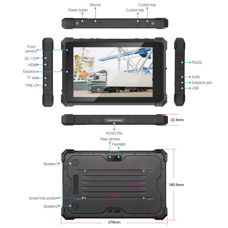 CENAVA W10N IP68 Rugged Tablet PC, 8GB+128GB, 10.1 inch Windows 11 Intel JASPER LAKE N5100 Quad Core, US Plug - free shipping - PMc TechLife - Order now!