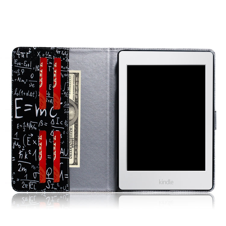 Formula Pattern Horizontal Flip Leather Case for Amazon Kindle Paperwhite 4 (2018) / 3 / 2 / 1, with Holder & Card Slot & Wallet - Amazon by PMC TechLife | Online Shopping South Africa | PMC TechLife