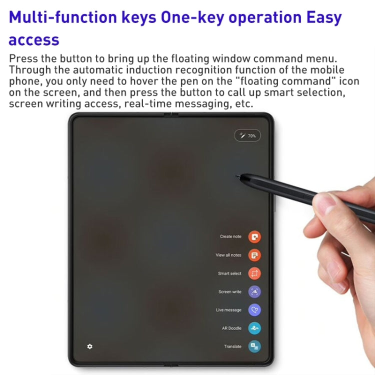 For Samsung Galaxy Z Flip4 Touch Capacitive Pen Stylus (Black) - Stylus Pen by PMC TechLife | Online Shopping South Africa | PMC TechLife