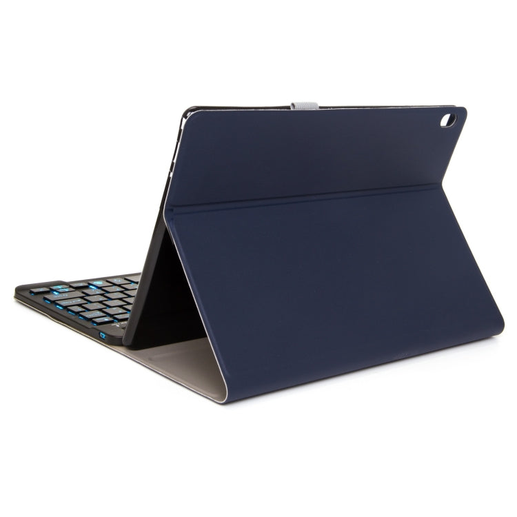 DY-E10 2 in 1 Removable Bluetooth Keyboard + Protective Leather Tablet Case with Backlight & Holder for Lenovo Tab E10(Blue) - Lenovo Keyboard by PMC TechLife | Online Shopping South Africa | PMC TechLife