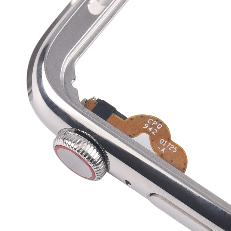 For Apple Watch Series 4 44mm LTE Stainless Steel Middle Frame Bezel Plate with Crown Spin Axis Flex Cable (Silver) - Middle Frame by PMC TechLife | Online Shopping South Africa | PMC TechLife | Buy Now Pay Later Mobicred