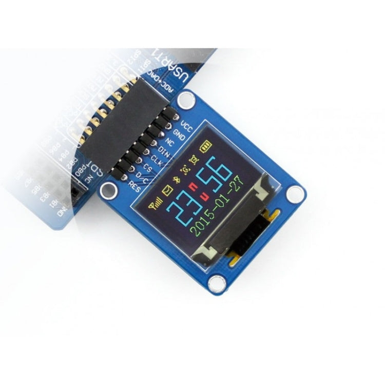 Waveshare 0.95 inch RGB OLED (A), SPI Interface, Curved Horizontal Pinheader - Modules Expansions Accessories by Waveshare | Online Shopping South Africa | PMC TechLife | Buy Now Pay Later Mobicred