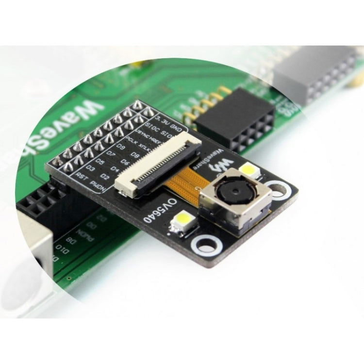Waveshare OV5640 Camera Module Board (C), 5 Megapixel (2592x1944), Auto Focusing with Onboard Flash LED - free shipping - PMC TechLife - Order now!