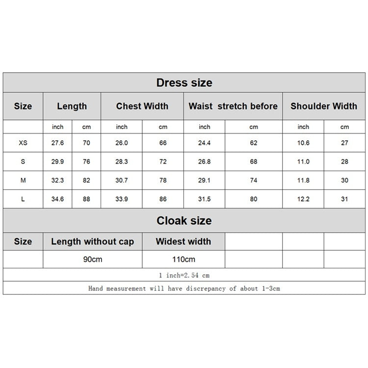 Little Red Riding Hood Parent Child Fairy Tale Drama Performance Costume Little Red Riding Hood Dress Little Maid Two Dress Halloween Costume (Color:Cape+Maid Size:L) - Clothing by PMC TechLife | Online Shopping South Africa | PMC TechLife