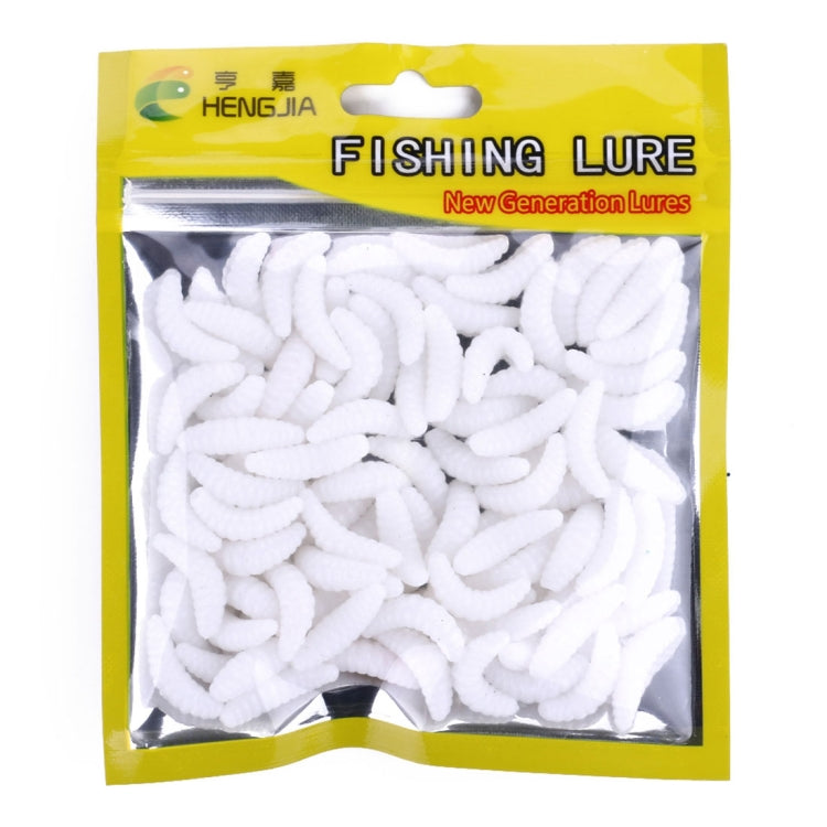HENGJIA SO106 50 PCS 20mm Simulation Bread Bait Worms Crescent Soft Bait Horseback Fish Worm Bait Fishing Gear (White) - Fishing Lures by HENGJIA | Online Shopping South Africa | PMC TechLife