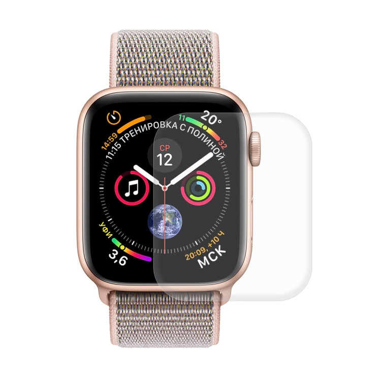 ENKAY Hat-Prince 2 in 1 TPU Semi-clad Protective Shell + 3D Full Screen PET Curved Heat Bending HD Screen Protector for Apple Watch Series 5 & 4 40mm(White) - Watch Cases by ENKAY | Online Shopping South Africa | PMC TechLife | Buy Now Pay Later Mobicred