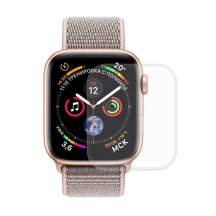 ENKAY Hat-Prince 2 in 1 TPU Semi-clad Protective Shell + 3D Full Screen PET Curved Heat Bending HD Screen Protector for Apple Watch Series 5 & 4 44mm(Pink) - Watch Cases by ENKAY | Online Shopping South Africa | PMC TechLife | Buy Now Pay Later Mobicred