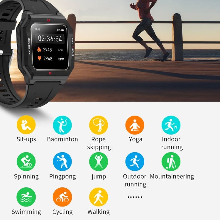 Lokmat FT10 1.3 inch IPS Touch Screen Waterproof Smart Watch, Support Music Play / Heart Rate / Blood Pressure Monitor(Red) - Smart Watches by Lokmat | Online Shopping South Africa | PMC TechLife | Buy Now Pay Later Mobicred
