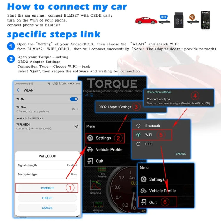 OBD II ELM327 WiFi V1.5 Car Fault Diagnostic Tool, without Disc - Code Readers & Scan Tools by PMC TechLife | Online Shopping South Africa | PMC TechLife | Buy Now Pay Later Mobicred