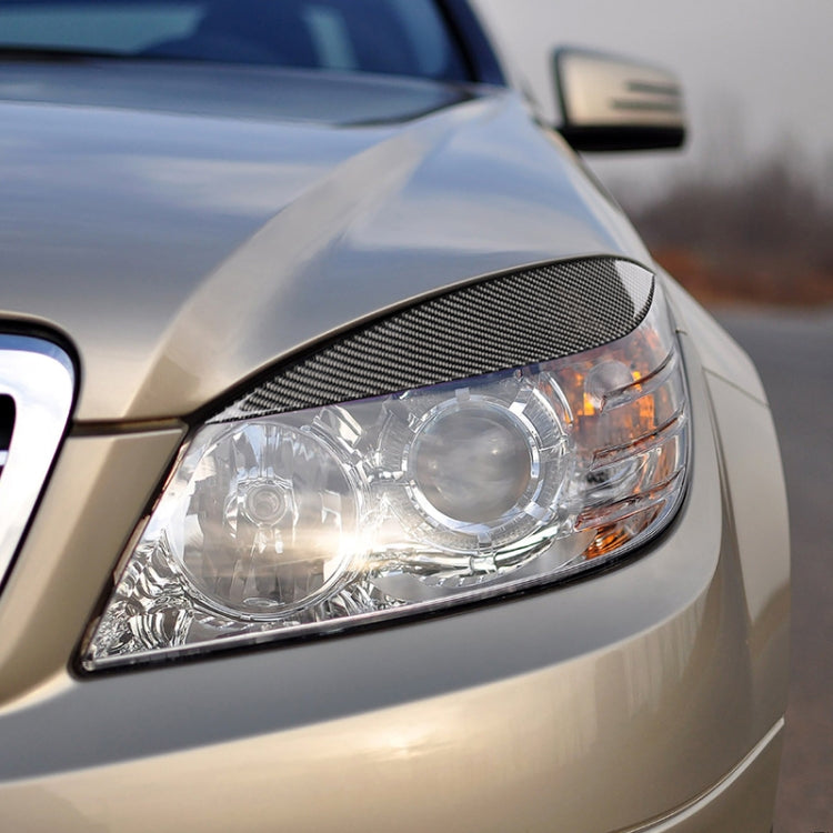 Car Carbon Fiber Light Eyebrow for Mercedes-Benz W204 Pre-Facelift 2008-2011 - Lamp Decoration by PMC TechLife | Online Shopping South Africa | PMC TechLife