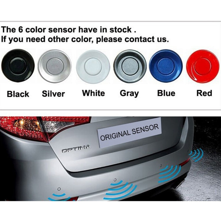 PZ-306-W Car Parking Reversing Buzzer 4.3inch LCD Screen Reverse Parking Sensors Automatic Wireless Parking Wireless Alarm Assistance System with 4 Rear Radar - Rearview Monitors by PMC TechLife | Online Shopping South Africa | PMC TechLife