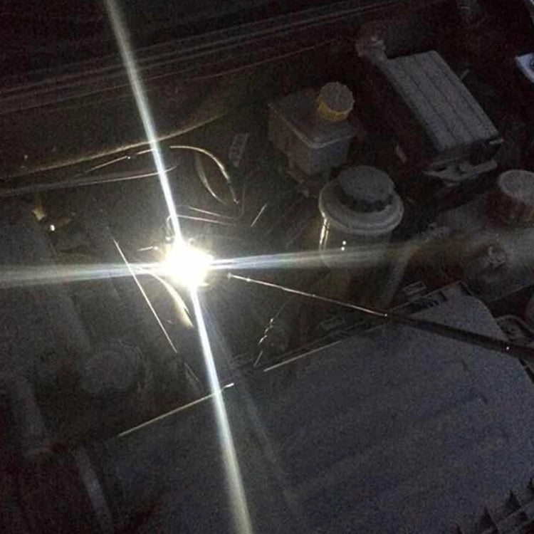 Retractable Vehicle Car Chassis Inspection Mirror with 3 PCS 5mm LED Lights, Mirror Diameter: 82mm, Max Expanding Length: 760mm - free shipping - PMC TechLife - Order now!