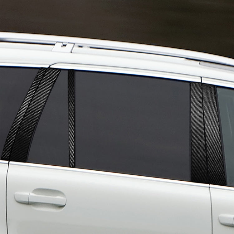 10 in 1 Car Carbon Fiber Door and Window Pillar Decorative Sticker for Volvo XC90 2003-2014, Left and Right Drive Universal - Decorative Strip by PMC TechLife | Online Shopping South Africa | PMC TechLife