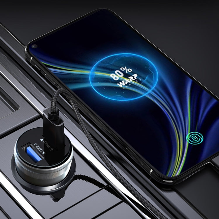 DASH / WARP 30W Car Flash Charger for OnePlus (Black) - Car Charger by PMC TechLife | Online Shopping South Africa | PMC TechLife