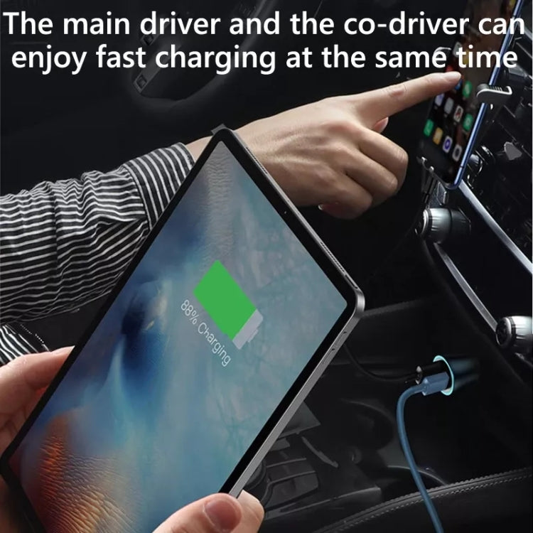 2pcs PD 20W Aluminum Alloy Dual Interface Car Fast Charger (Red) - Car Charger by PMC TechLife | Online Shopping South Africa | PMC TechLife