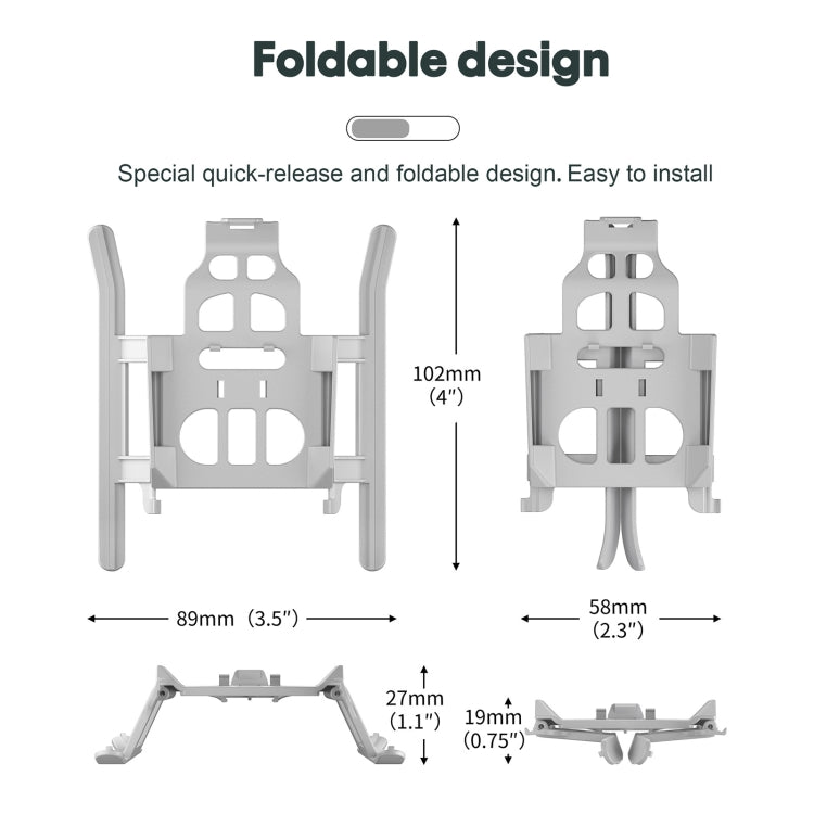 STARTRC Folding Anti-fall Anti-dirt Heightened Landing Gear Training Rack for DJI Mini 3 Pro (Grey) - Other by STARTRC | Online Shopping South Africa | PMC TechLife | Buy Now Pay Later Mobicred