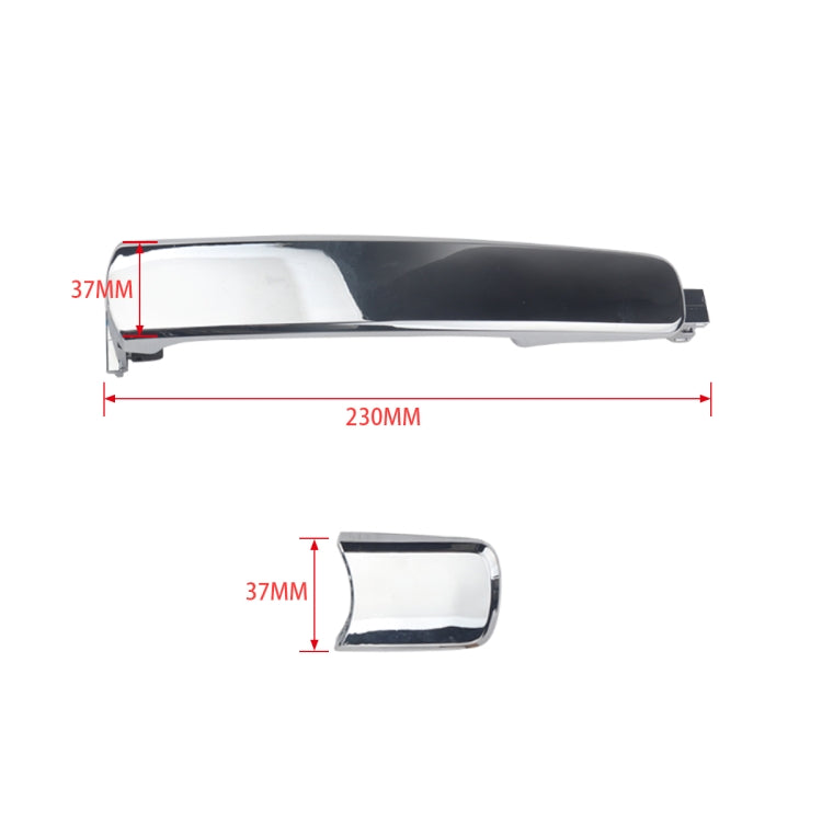 A5404-02 Car Outside Door Handle 80640-CA012 for Nissan - Door Handles by PMC TechLife | Online Shopping South Africa | PMC TechLife | Buy Now Pay Later Mobicred