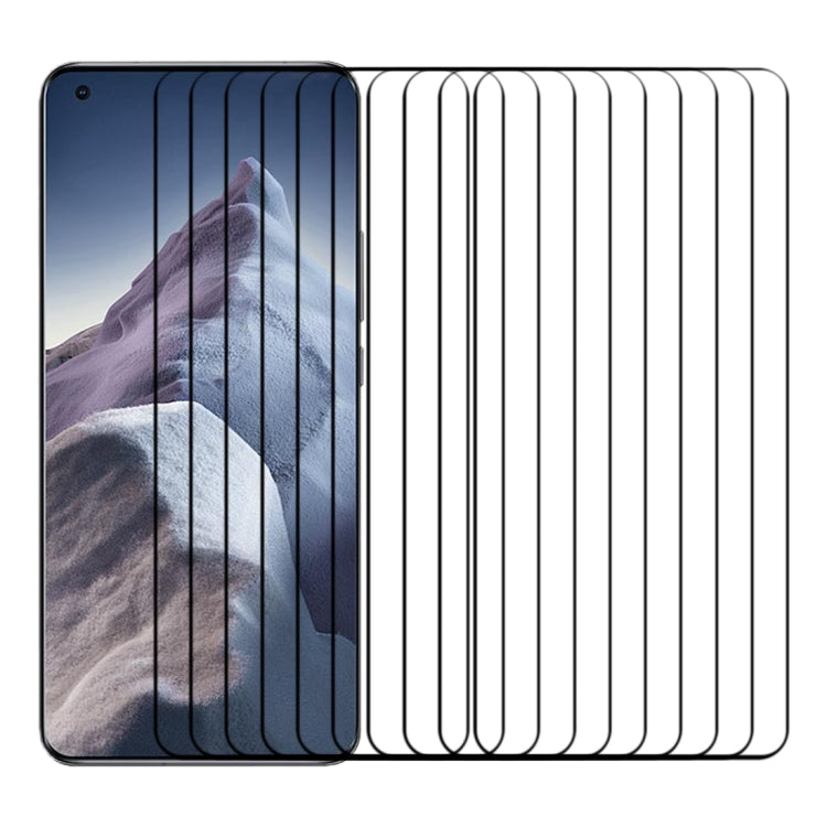 For Xiaomi Mi 11 Ultra 25 PCS Full Glue 9H HD 3D Curved Edge Tempered Glass Film(Black) - Mi 11 Ultra Tempered Glass by PMC TechLife | Online Shopping South Africa | PMC TechLife