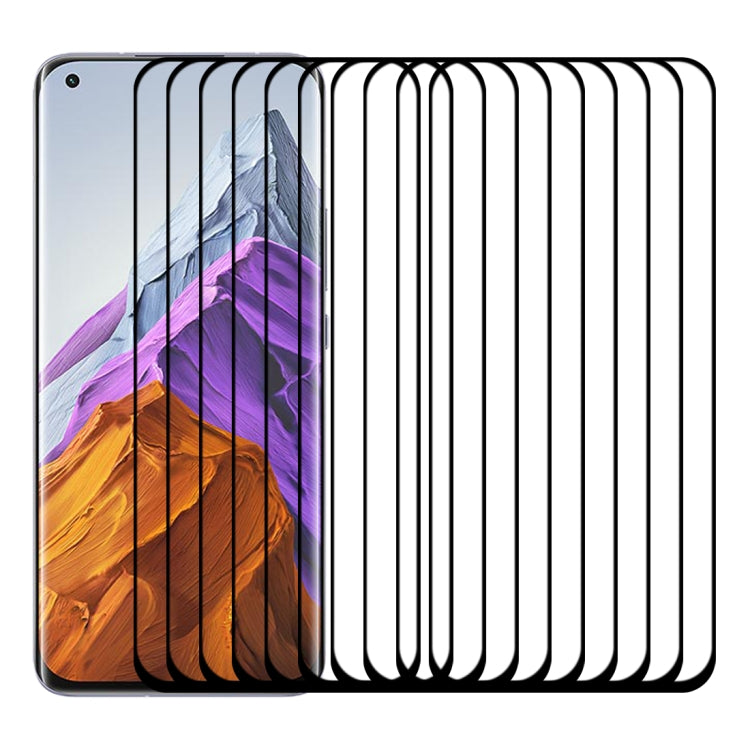 For Xiaomi Mi 11 Pro 25 PCS Full Glue 9H HD 3D Curved Edge Tempered Glass Film(Black) - by PMC TechLife | Online Shopping South Africa | PMC TechLife