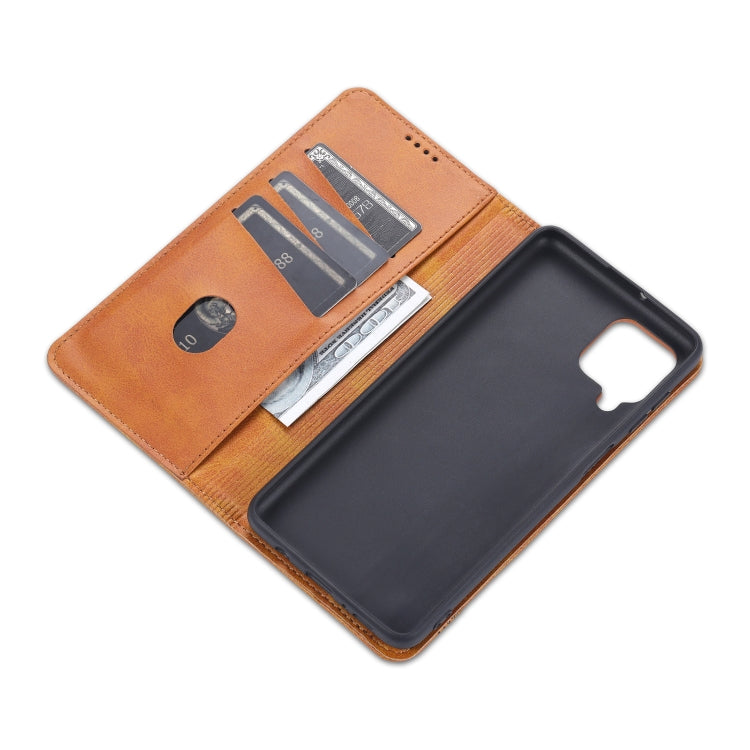 For Samsung Galaxy M62 / F62 AZNS Magnetic Calf Texture Horizontal Flip Leather Case with Card Slots & Holder & Wallet(Dark Green) - free shipping - PMC TechLife - Order now!