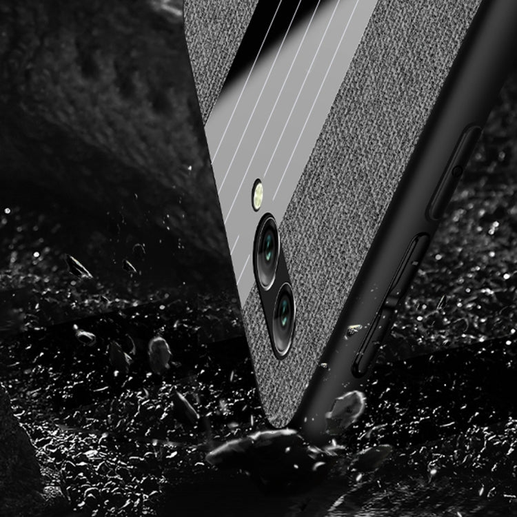 For Huawei nova 2s XINLI Stitching Cloth Textue Shockproof TPU Protective Case with Ring Holder(Black) - Huawei Cases by XINLI | Online Shopping South Africa | PMC TechLife | Buy Now Pay Later Mobicred