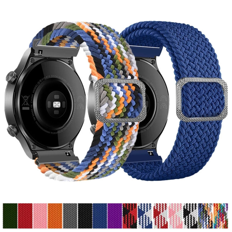 22mm Universal Adjustable Nylon Braided Elasticity Watch Band(Black) - 22mm Bands by PMC TechLife | Online Shopping South Africa | PMC TechLife | Buy Now Pay Later Mobicred