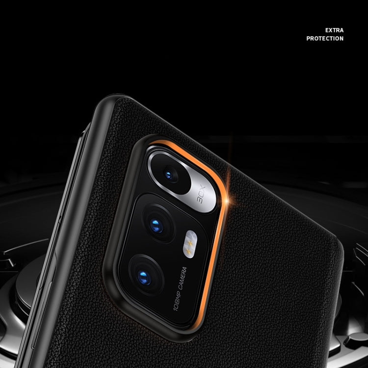 For Xiaomi Mi Mix Fold Matte First Layer Cowhide Folding Leather Case(Green) - Xiaomi Cases by PMC TechLife | Online Shopping South Africa | PMC TechLife