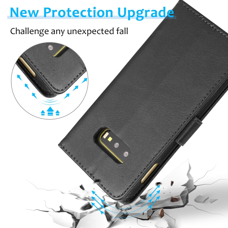 For Samsung Galaxy S10e Calf Texture 2 in 1 Detachable Magnetic Back Cover Horizontal Flip Leather Case with Holder & Card Slots & Wallet & Photo Frame(Black) - free shipping - PMC TechLife - Order now!