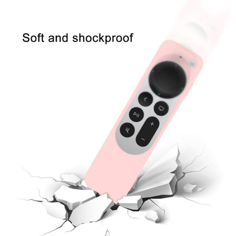 Silicone Protective Case Cover with Rope For Apple TV 4K 4th Siri Remote Controller(Sky Blue) - Apple TV Accessories by PMC TechLife | Online Shopping South Africa | PMC TechLife