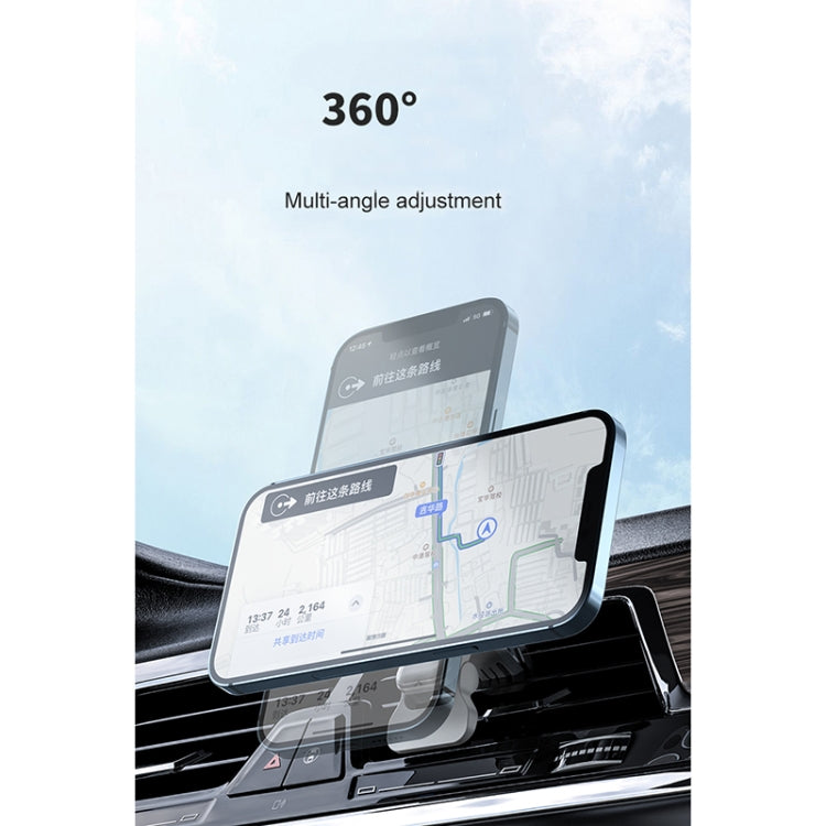 adj-987 15W Magsafe Magnetic Car Air Outlet Wireless Charger with LED Indicator(White) - Wireless Charger Holders by PMC TechLife | Online Shopping South Africa | PMC TechLife